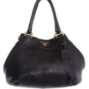 Prada Vitello Daino Satchel Hobo Shoulder Bag - image 1